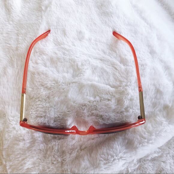 Celia Red Cat Eye Full Rim Sunglasses - Picture 5 of 10